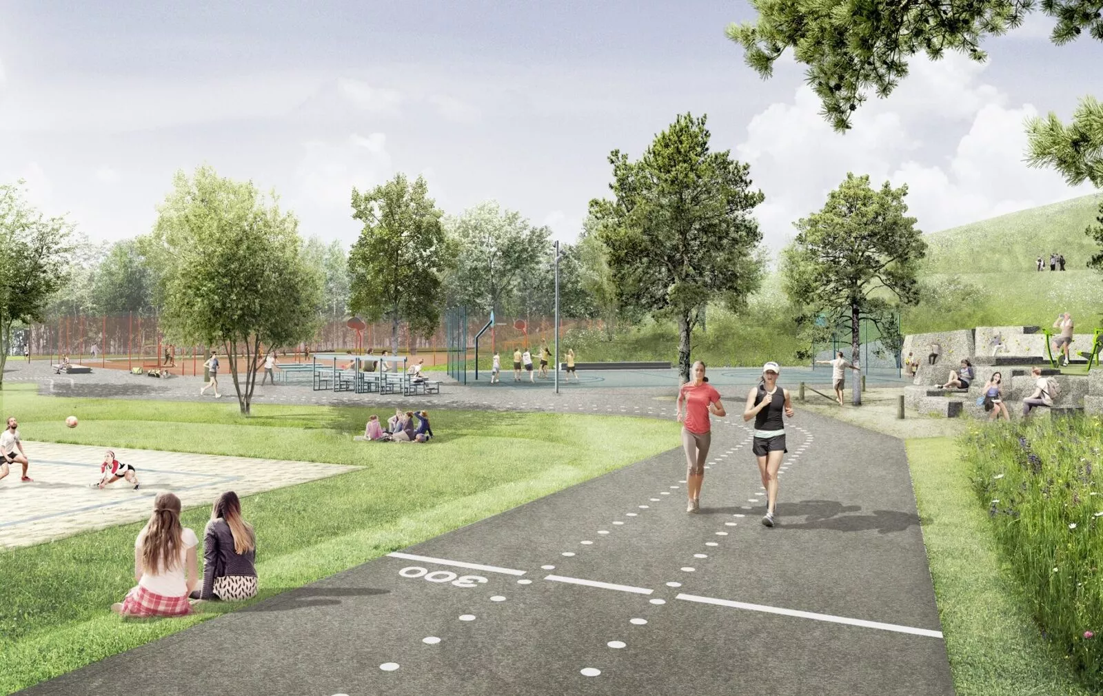 Visualisierung des Sportparks der LGS28